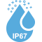 Grau de proteção IP67 contra poeira e água